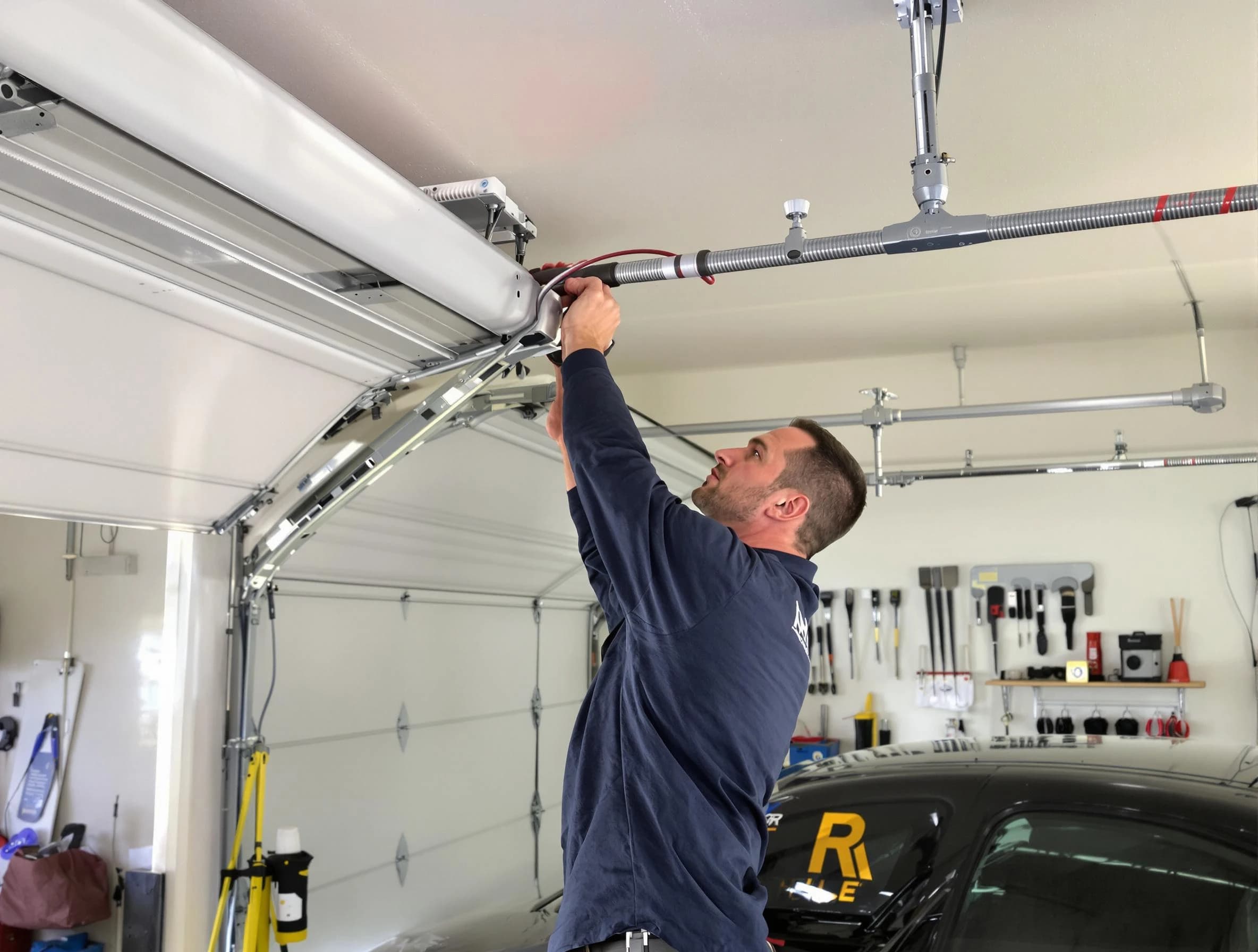 Lochbuie Garage Door Repair technician performing garage door cable repair in Lochbuie