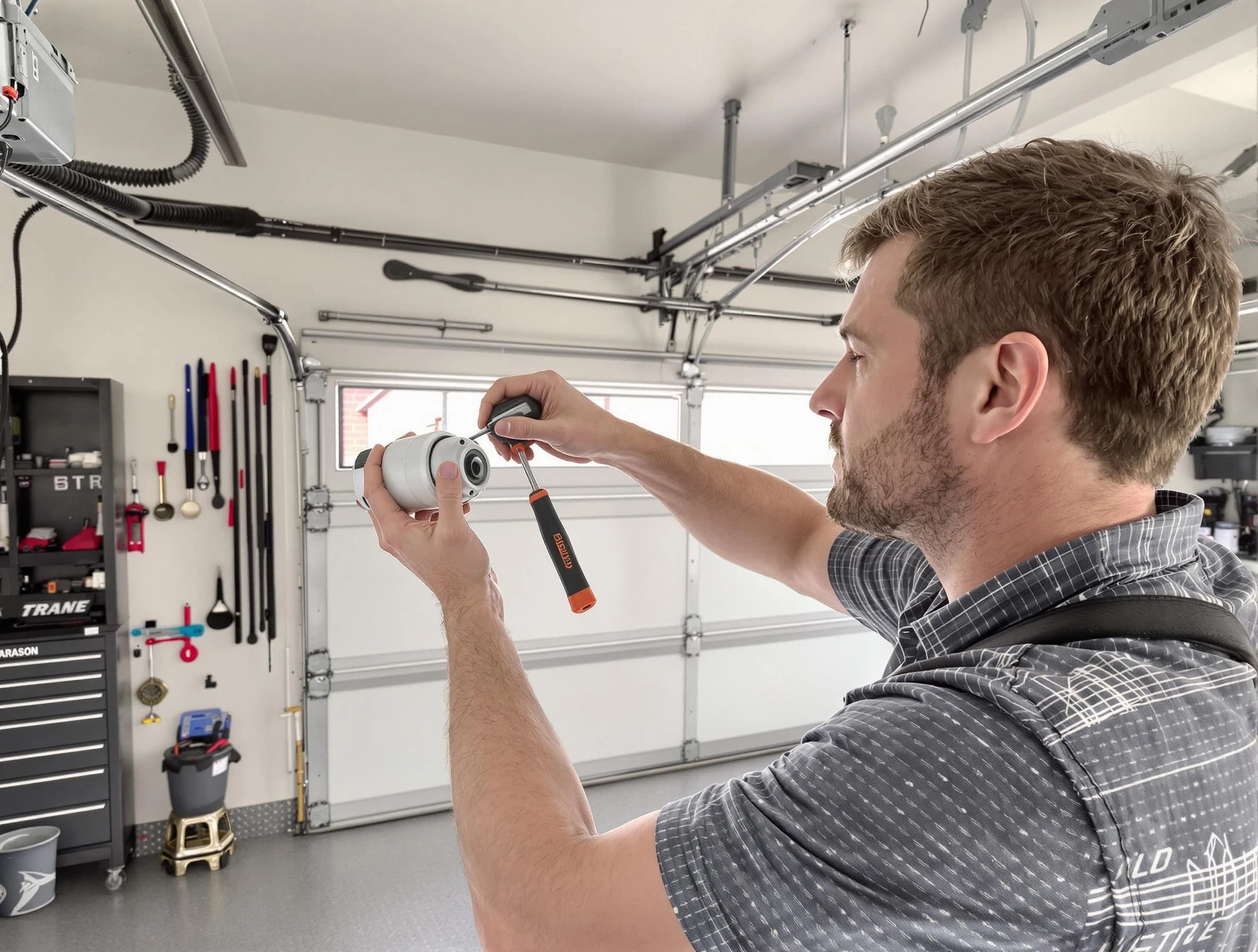 Garage door opener repair service by Lochbuie Garage Door Repair in Lochbuie