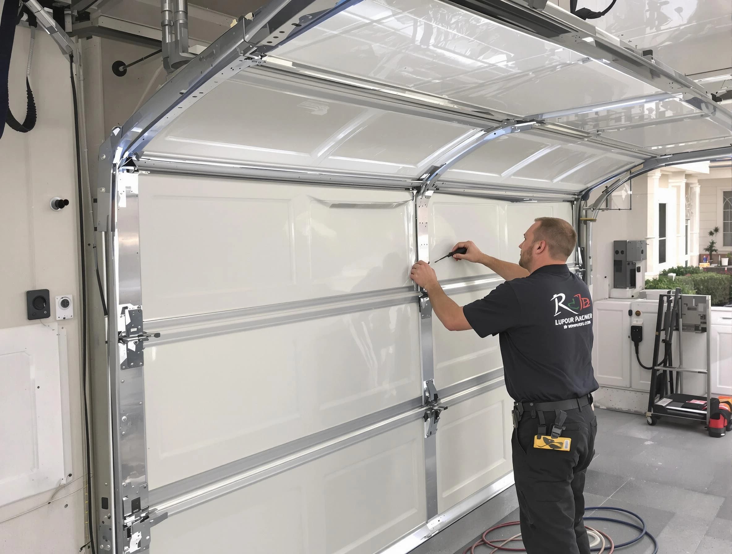 Lochbuie Garage Door Repair professional performing panel repair in Lochbuie