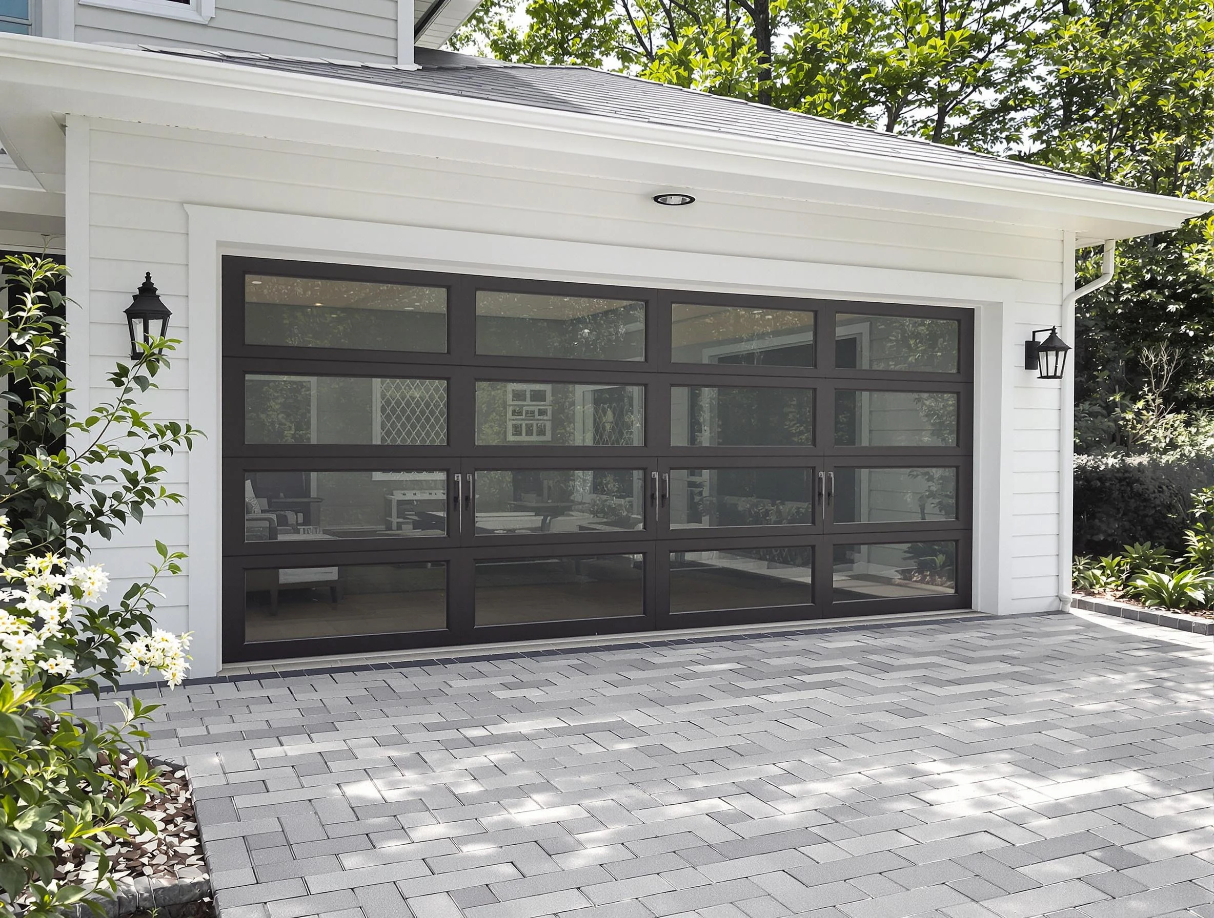 Lochbuie Garage Door Repair design specialist presenting custom garage door options to Lochbuie homeowner