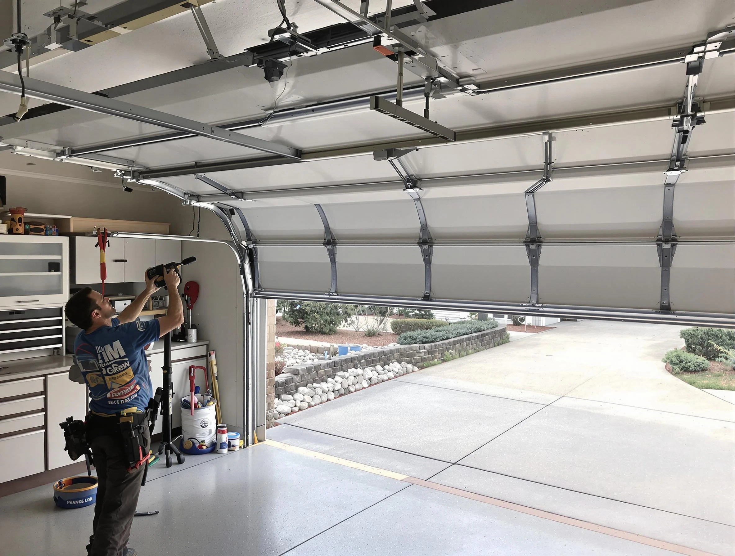 Garage door track repair service by Lochbuie Garage Door Repair in Lochbuie